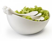 салатница с ложками sparrow белая в Пензе