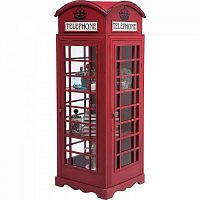 шкаф-витрина london telephone красный в Пензе