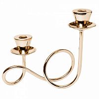 подсвечник золотой на 2 свечи, 26 см в Пензе