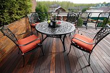 обеденный комплект мебели из литого алюминия наварра на 4 персоны в Пензе