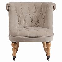 кресло amelie french country chair серо-бежевое в Пензе