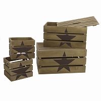 набор ящиков, 4 шт. коричневого цвета в Пензе