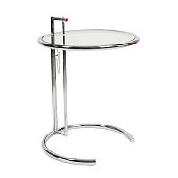 стол журнальный eileen gray style cocktail table e-1027 прозрачный в Пензе