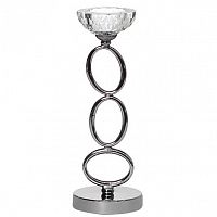 подсвечник серебрянный со стеклянной чашей, 31 см в Пензе