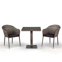 комплект мебели из искуственного ротанга lopera серый на 2 персоны в Пензе