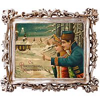 картина «с новым годом!» в раме «амели силвер», версия 18 в Пензе
