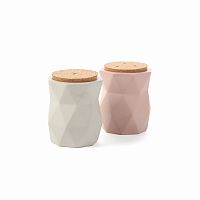 набор солонка и перечница ramus серый, розовый в Пензе