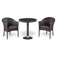 комплект мебели из искуственного ротанга xiom коричневый на 2 персоны в Пензе