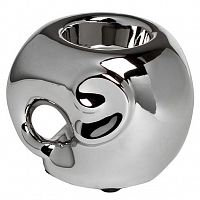 подсвечник керамический серебряный слоник, 10х8х11 см в Пензе