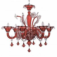 подвесная люстра ideal lux ca vendramin sp6 rosso в Пензе