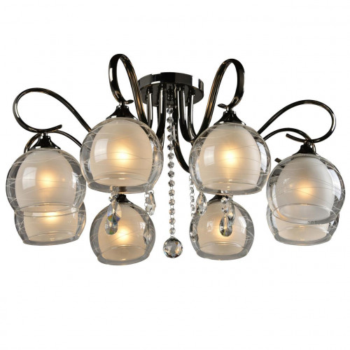 потолочная люстра idlamp merinella 877/8pf-darkchrome в Пензе