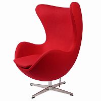 кресло arne jacobsen темно-красное в Пензе