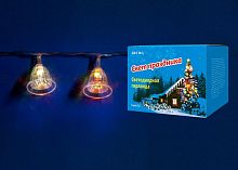 светодиодная гирлянда «колокольчики» 280см rgb (07919) uniel uld-s0280-020/dta rgb ip20 bells в Пензе