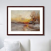 картина: winter sunset, 1913г. в Пензе