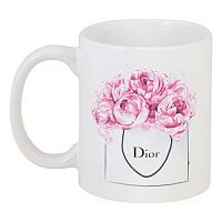 кружка с рисунком dior peonies в Пензе