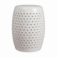 керамический столик-табурет cutwork garden stool белый в Пензе