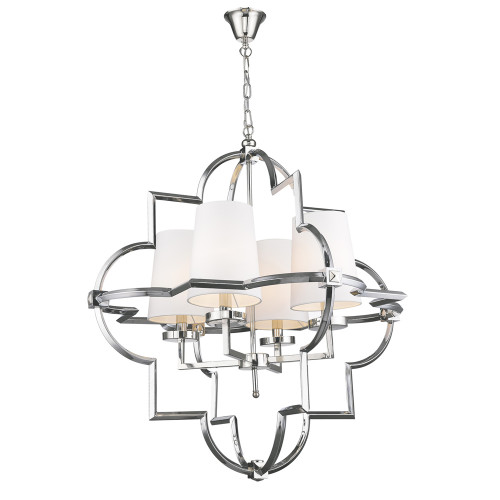 люстра mandeville l nickel от delight collection белая/никель в Пензе