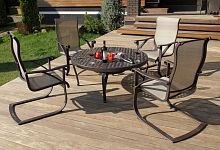 набор мебели из литого алюминия этна стол с барбекю на 4 персоны в Пензе